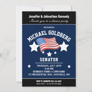 Elegant Political Dinner Invitation