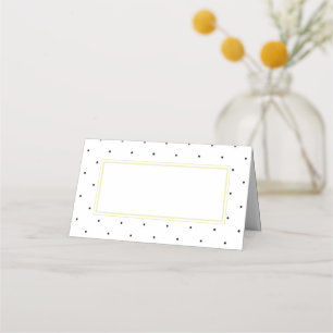 Elegant Polka Dot Bridal Shower Place Card