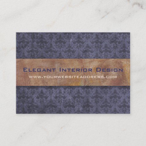 Elegant Pompeii Purple and Gold Business Card