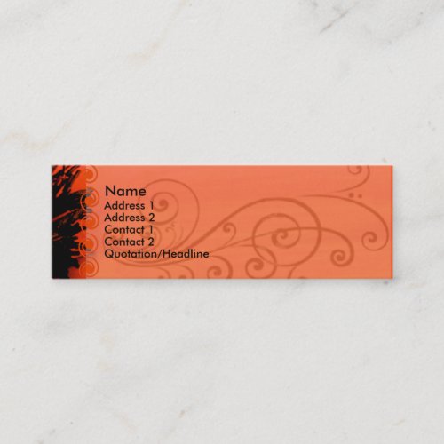 Elegant Poppy Business Card