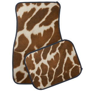 Elegant Popular Cow Faux Leather Collection Car Floor Mat