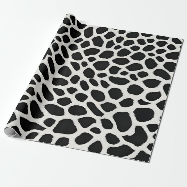 Elegant Popular Luxury White Leopard Collection Wrapping Paper (Unrolled)