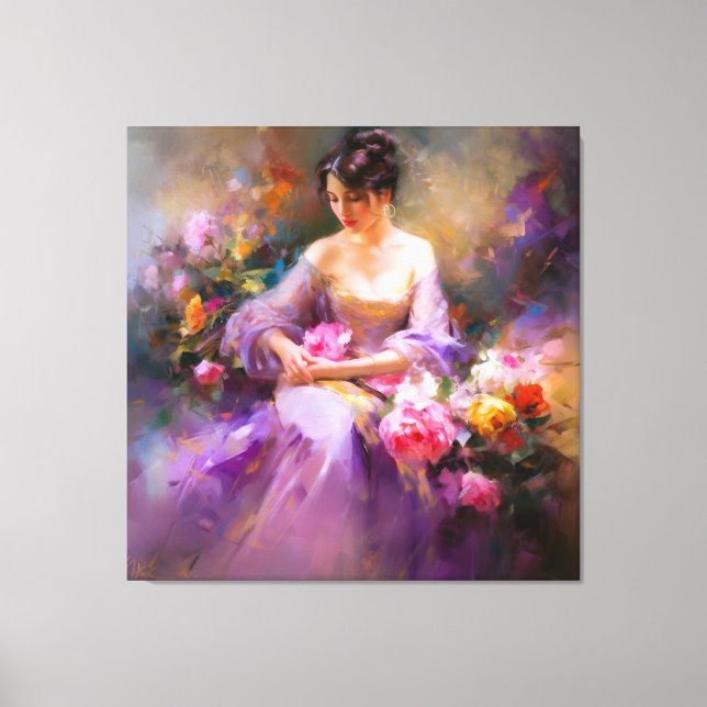 Elegant Portrait  Canvas Print (Front)