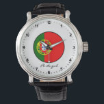 Elegant Portugal Watch & Portuguese Flag / Lisbon<br><div class="desc">Watch: Elegant Portugal fashion watch & Portuguese flag with personalized text / name - love my country,  patriots / sports fans</div>