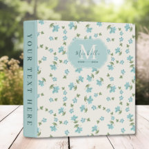 Elegant Preppy Floral Cottagecore Ivory Soft Blue