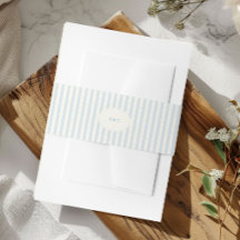 Elegant Preppy French Blue Stripes Monogram