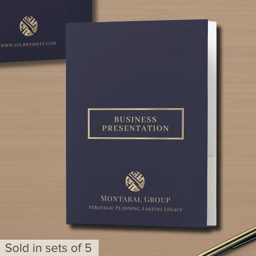 Elegant Presentation Folder with Custom Logo - Product | North Red Vine