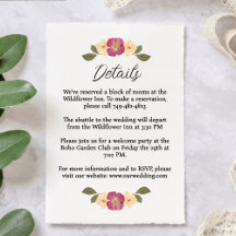 Elegant Pressed Wildflower Garden Wedding Details