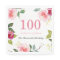 Elegant Pretty Pink Floral 100th Birthday Party
