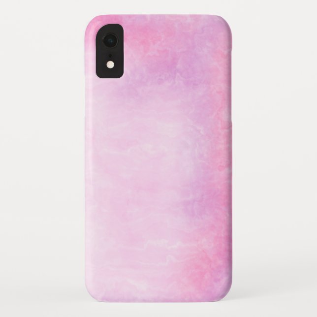 Elegant Pretty Pink Marble iPhone case (Back)