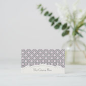 Elegant Pretty Pink Pattern Custom Business Cards (Standing Front)