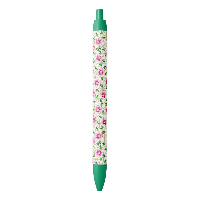 Elegant Pretty Pink Wedding Pattern Pen (Front Vertical)