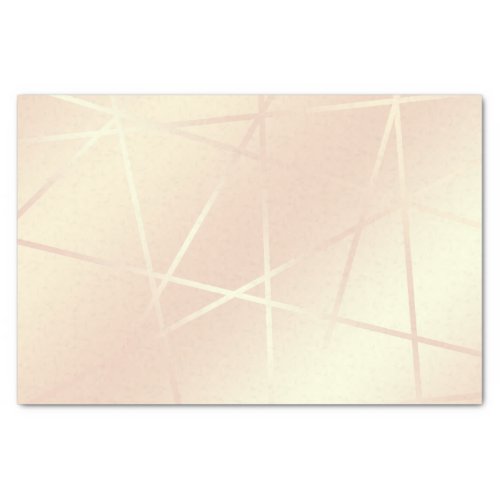 Elegant pretty rose gold  blush pink geometric tissue paper