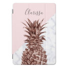 Elegant pretty rose gold pineapple white marble iPad pro cover Elegant pretty rose gold pineapple white marble iPad pro cover