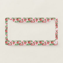 Elegant Pretty Strawberry Hand-Drawn Girly Pink