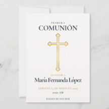 Elegant Primera Comunión Cruz de Oro
