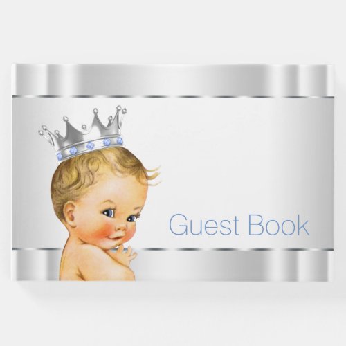 Elegant Prince Baby Shower Guest Book