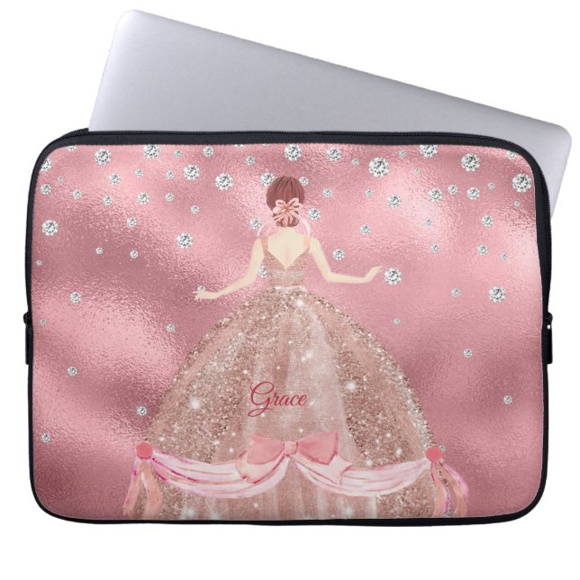 Elegant Princess Laptop Sleeve (Front)