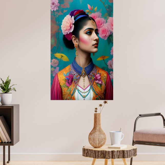 Elegant princess portrait poster (Living Room 3)