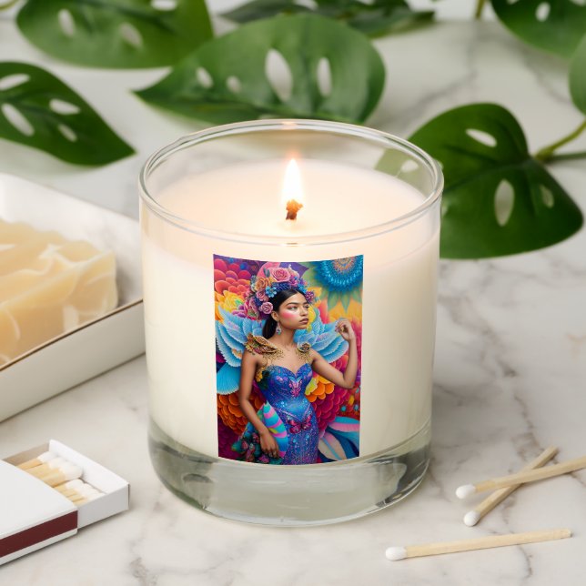 Elegant princess with wings  scented candle (Lit)