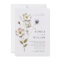 Elegant Print Pressed Pastel Style Flowers Wedding