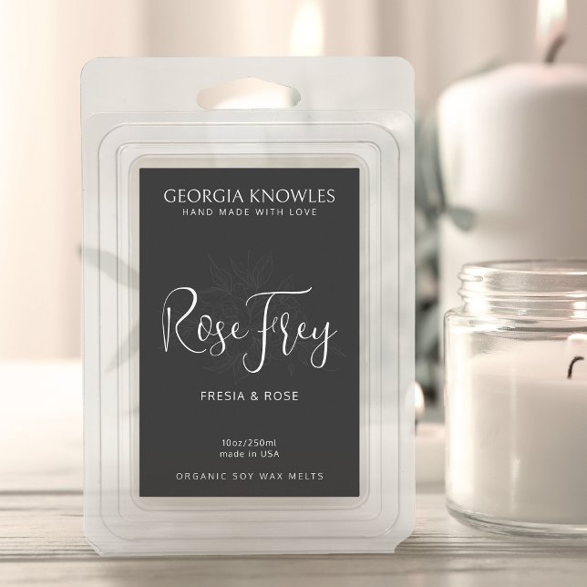 Elegant Product Label Sticker Black And White (Creator Uploaded)