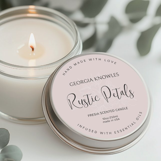 Elegant Product Label Sticker Pink (Creator Uploaded)