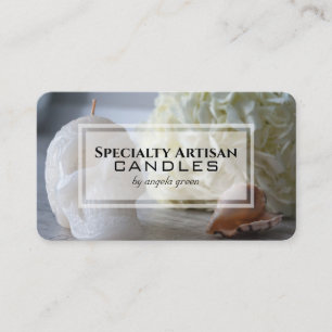 Elegant Professional Artisan Candle Maker Business Card
