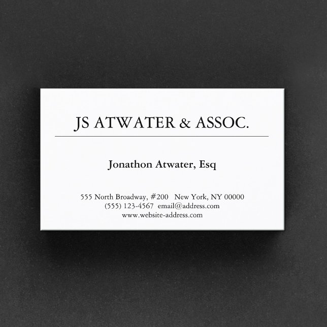 Elegant Professional Attorney Business Card (Creator Uploaded)