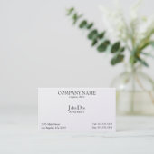 Elegant, Professional, Business Card (Standing Front)