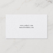 Elegant, Professional, Business Card (Back)