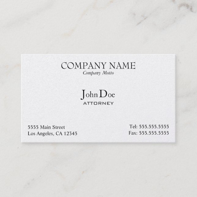 Elegant, Professional, Business Card (Front)