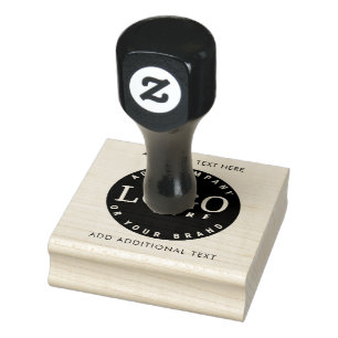 Elegant Professional Circle Business Logo Employee Rubber Stamp