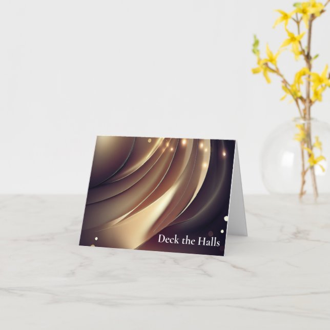 Elegant Professional Corporate Christmas Card (Yellow Flower)