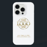 Elegant Professional Custom Business Logo Case<br><div class="desc">This sleek and stylish White Gold case seamlessly combines form and function,  offering premium protection for your device while showcasing your brand in a sophisticated manner. Personalize it with your custom business logo and text for a truly unique touch.</div>