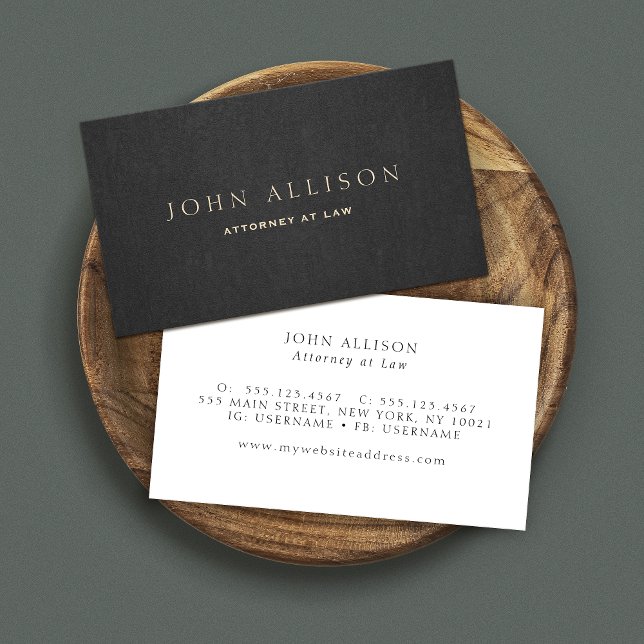 Elegant Professional Dark Brown Business Card (Creator Uploaded)