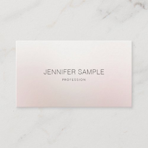 Elegant Professional Design Modern Plain Luxury Business Card