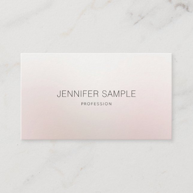 Elegant Professional Design Modern Plain Luxury Business Card (Front)