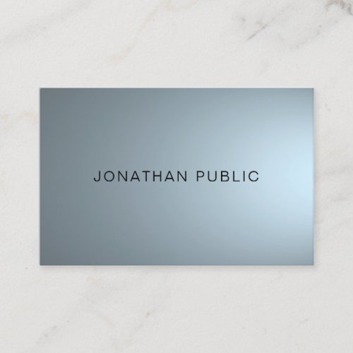Elegant Professional Design Modern Plain Trendy Business Card