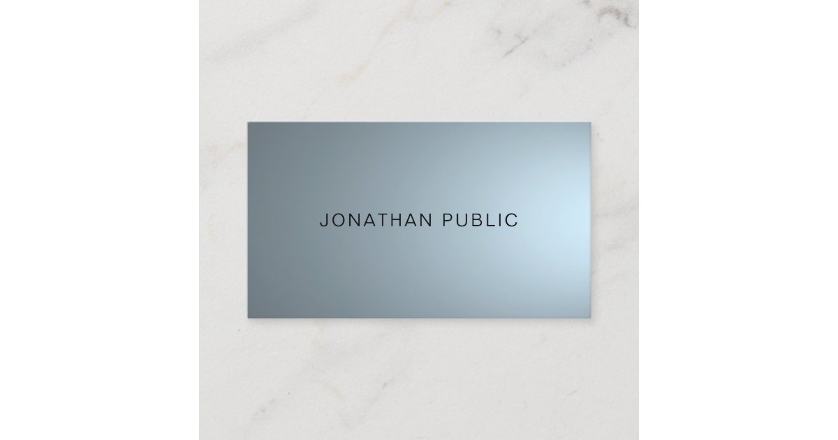 Elegant Professional Design Trendy Modern Plain Business Card | Zazzle