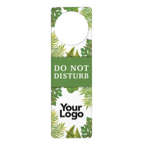 Elegant Professional Do Not Disturb Botanical  Door Hanger