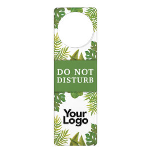 Elegant Professional Do Not Disturb Botanical Door Hanger