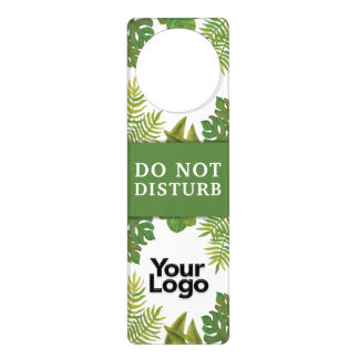 Elegant Professional Do Not Disturb Botanical  Door Hanger