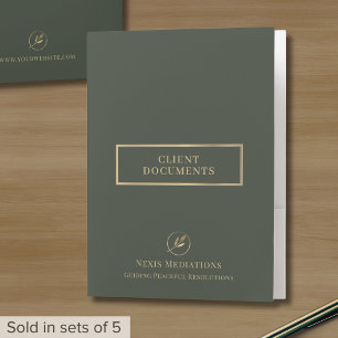 Elegant Professional Document Pocket Folder
