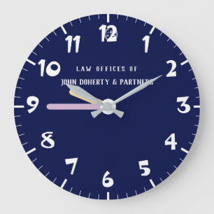 Elegant Professional for Lawyers Law Firm  Office  Large Clock