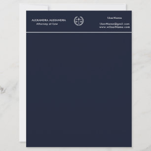 Elegant Professional for Lawyers Law Firm Office Letterhead