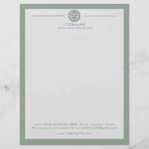 Elegant professional for Lawyers Law Firm Office Letterhead