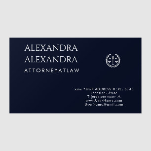 Elegant Professional forLawyers Law Firm  Office S Clear Business Cards
