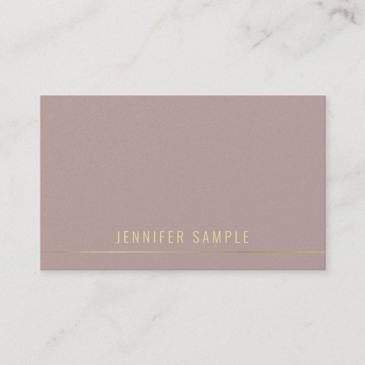 Elegant Professional Gold Text Modern Template Business Card | Zazzle