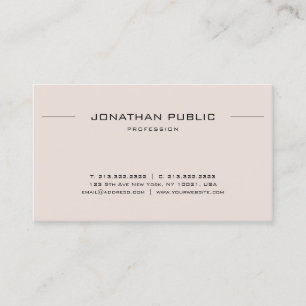 Elegant Professional Gothic Text Minimalist Plain Business Card